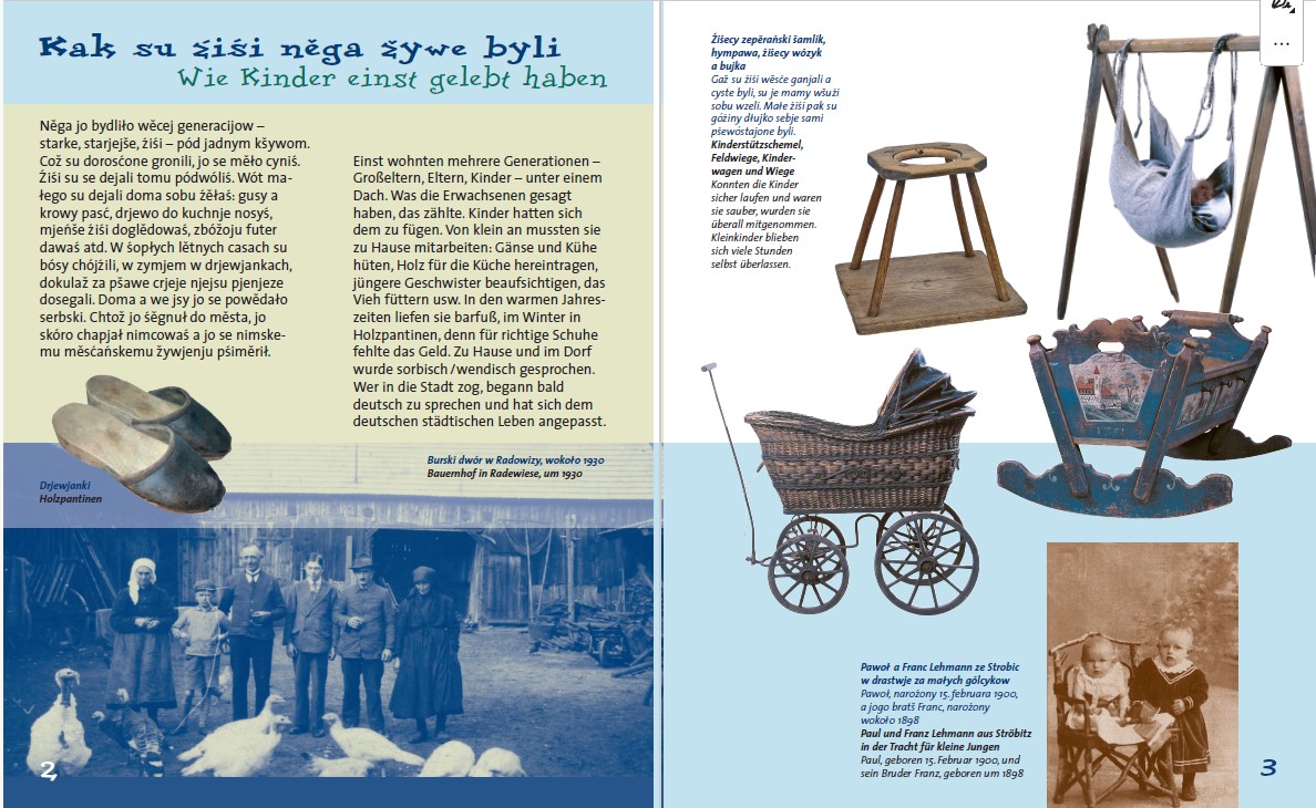 Źiśetstwo něga • Kinderzeit früher