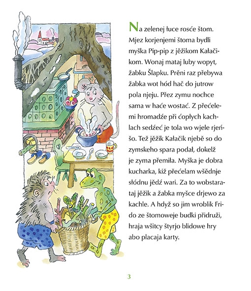 Kak su wroblik Frido a jeho přećeljo sroki pjekli