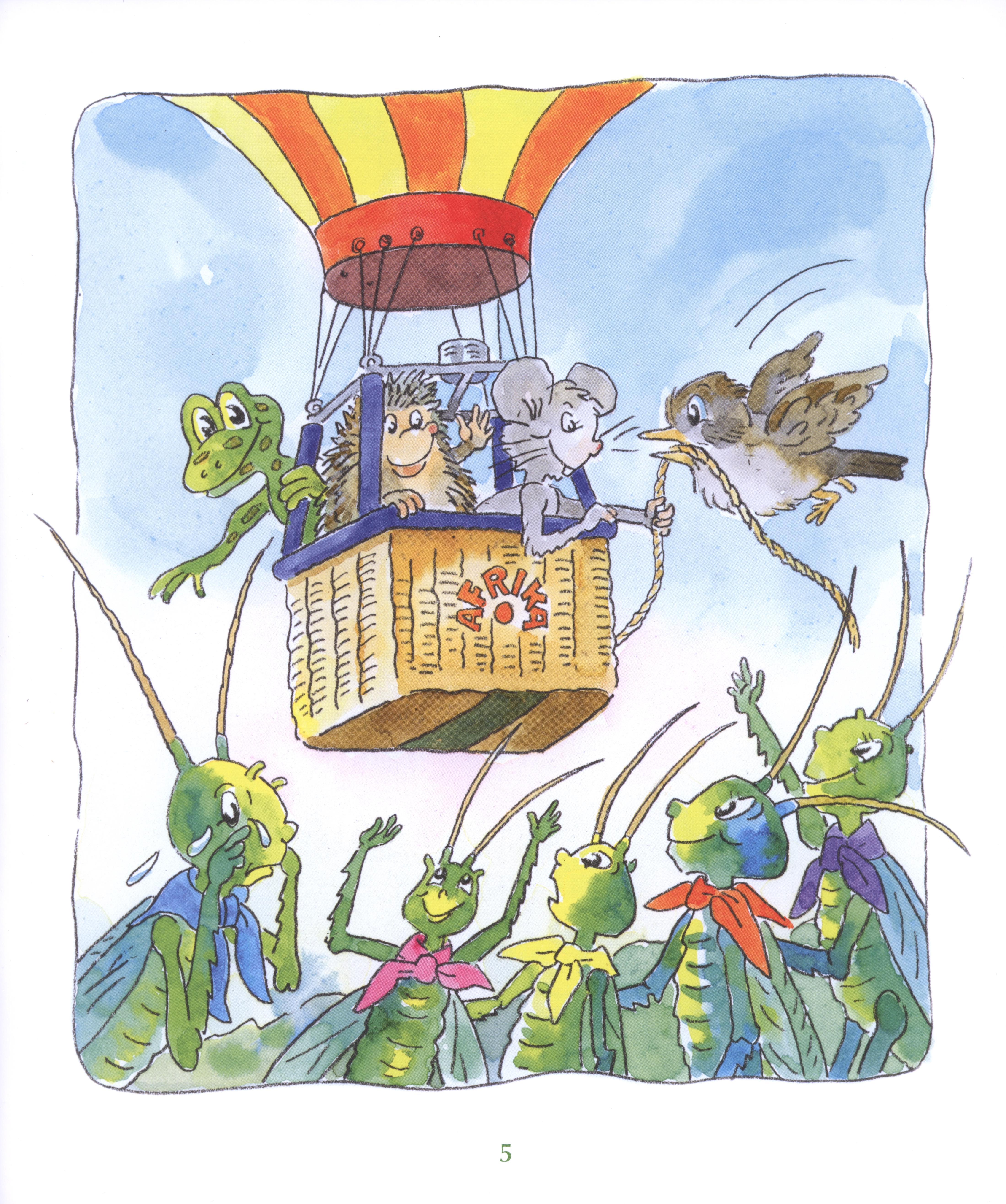 Kak su wroblik Frido a jogo pśijaśele do Afriki leśeś kśěli