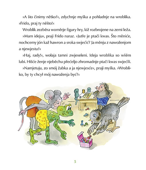 Kak su wroblik Frido a jeho přećeljo sroki pjekli