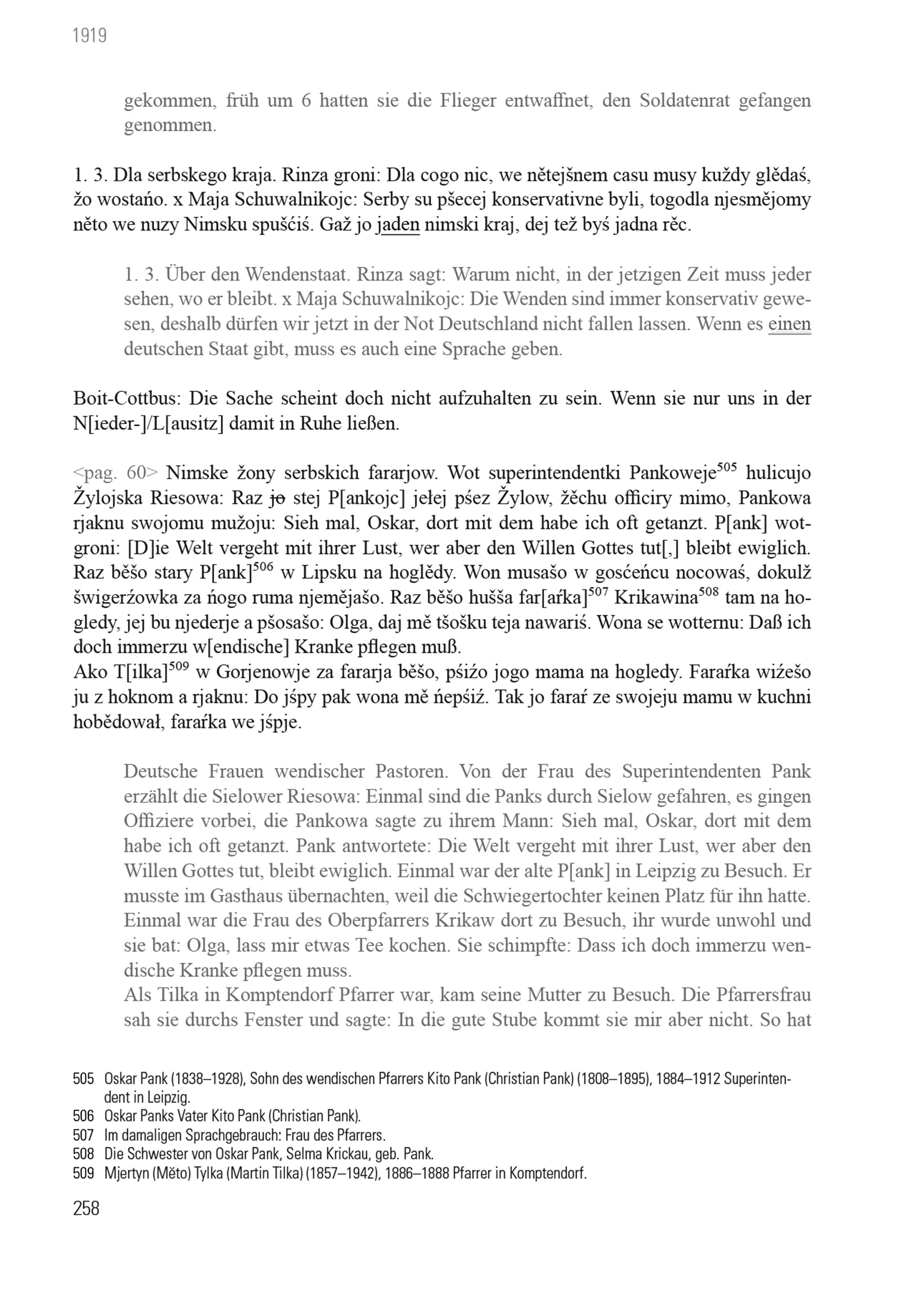 Aus dem Alltag eines wendischen Pfarrers