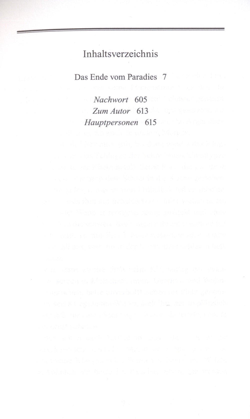 Das Ende vom Paradies