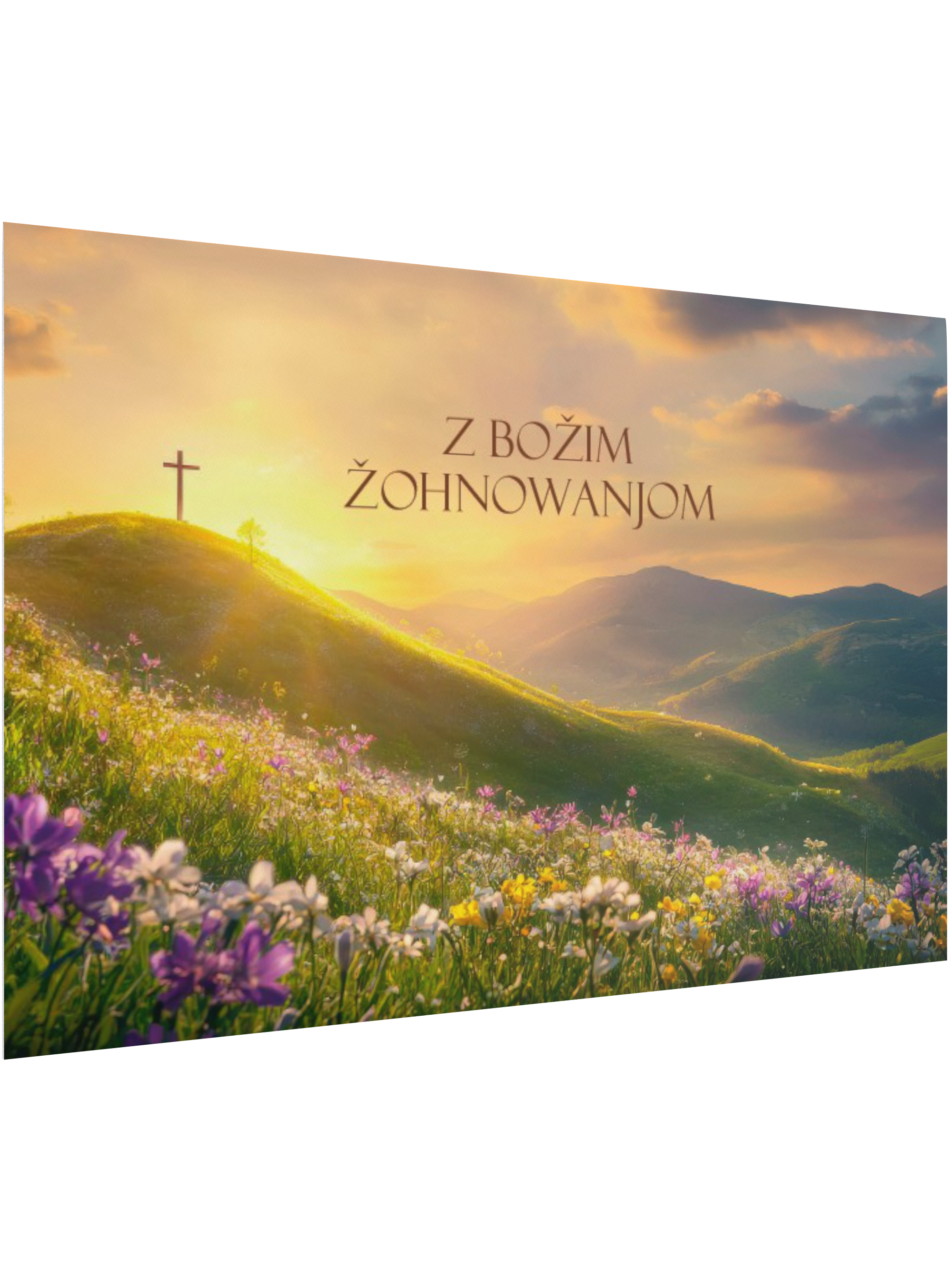 Zbožopřejna karta • Z Božim žohnowanjom