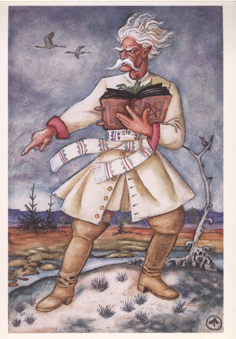 Postkartenbuch Měrćin Nowak-Njechorński