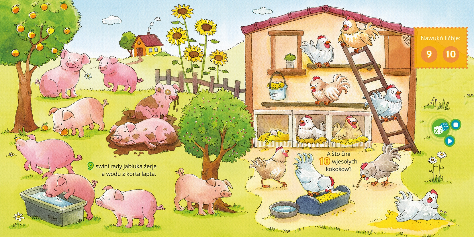 Lič zwěrjata wot 1 do 10