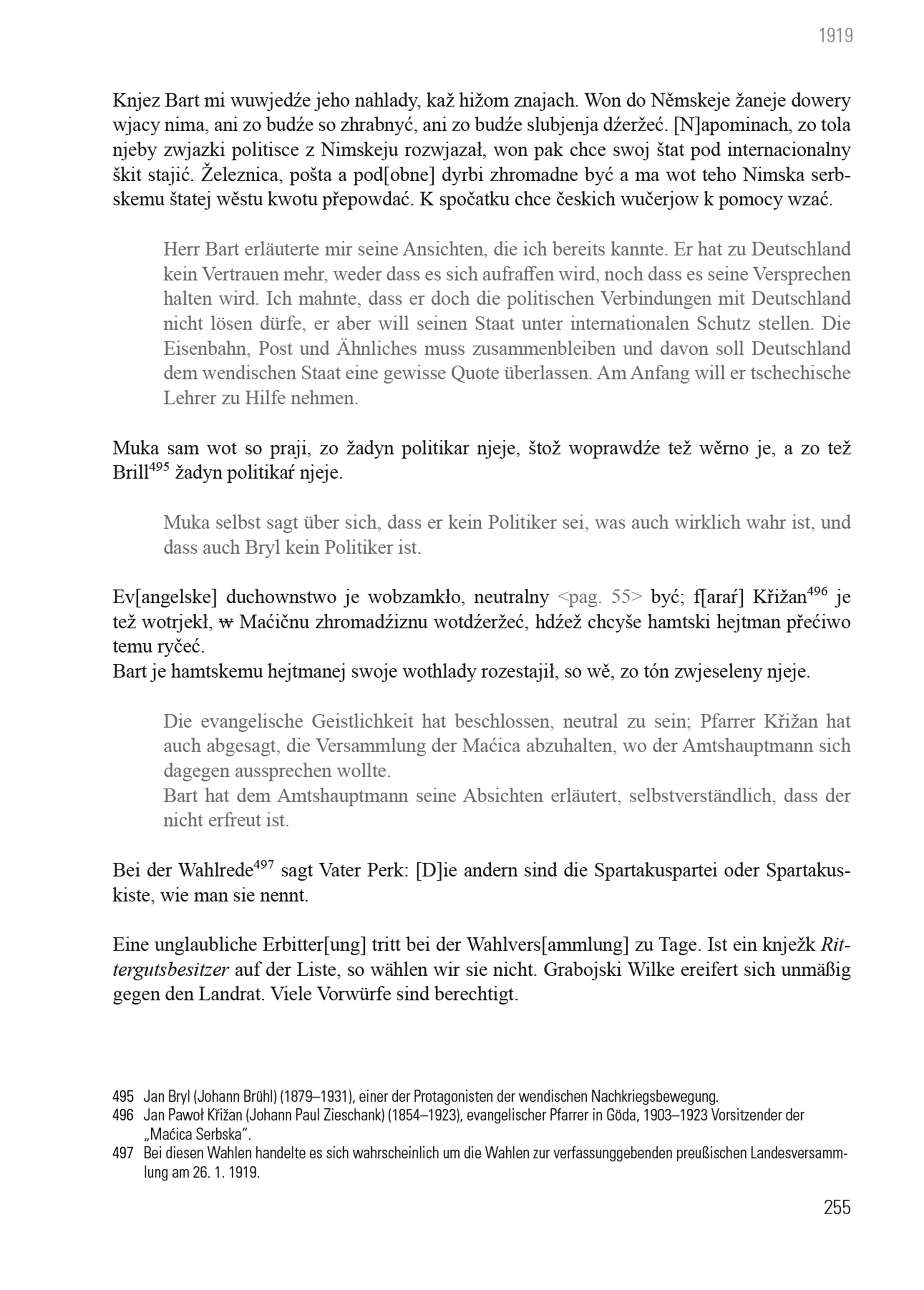 Aus dem Alltag eines wendischen Pfarrers