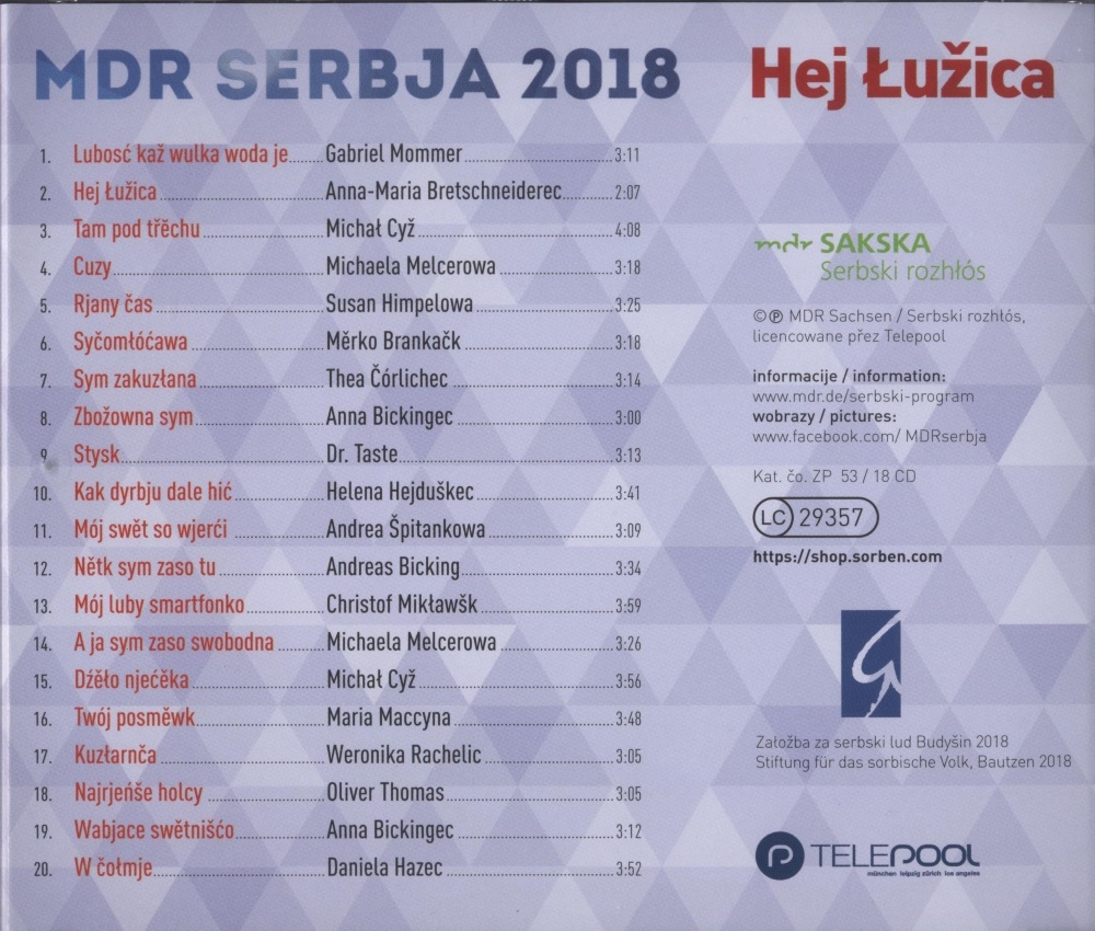 MDR SERBJA 2018 – Hej Łužica