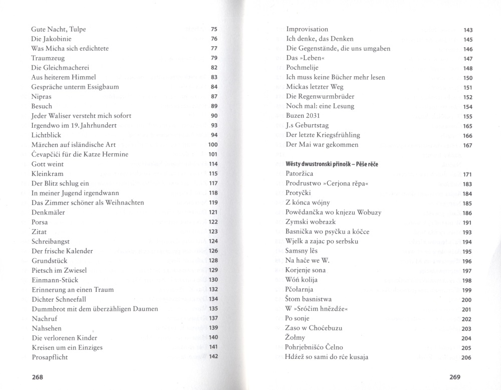 Der zweiseitige Beitrag/Wěsty dwustronski přinošk