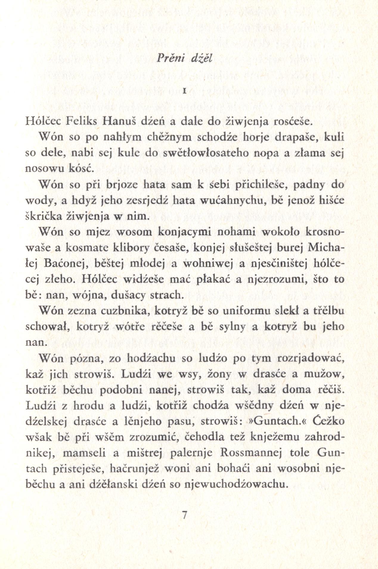Brězan 4, Feliks Hanuš, 1. dźěl - Zhromadźene spisy 