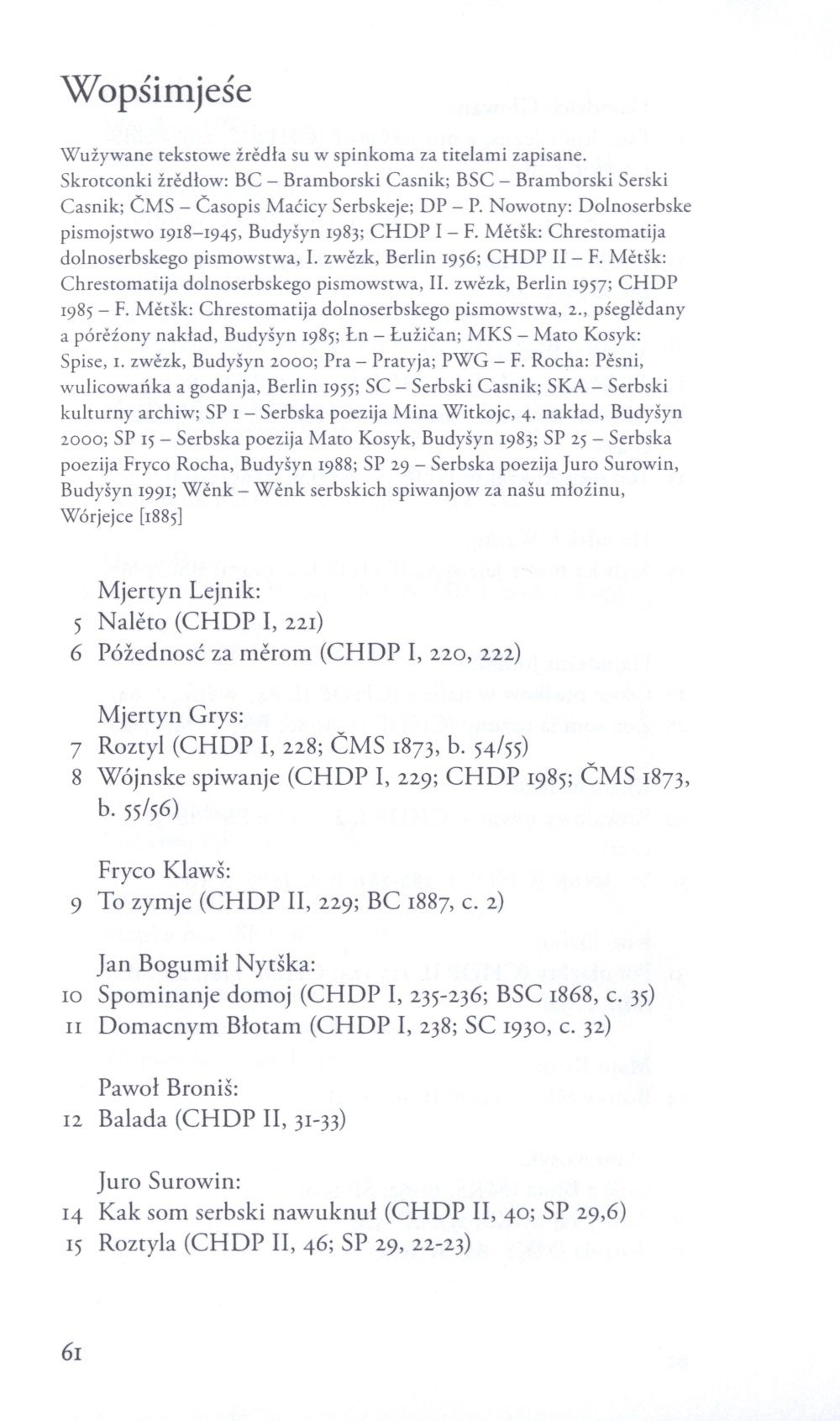 Dolnoserbska romantika - Serbska poezija 60 