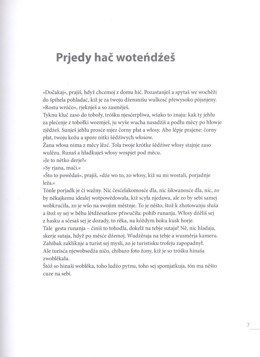 Prjedy hač woteńdźeš • Bevor du gehst 