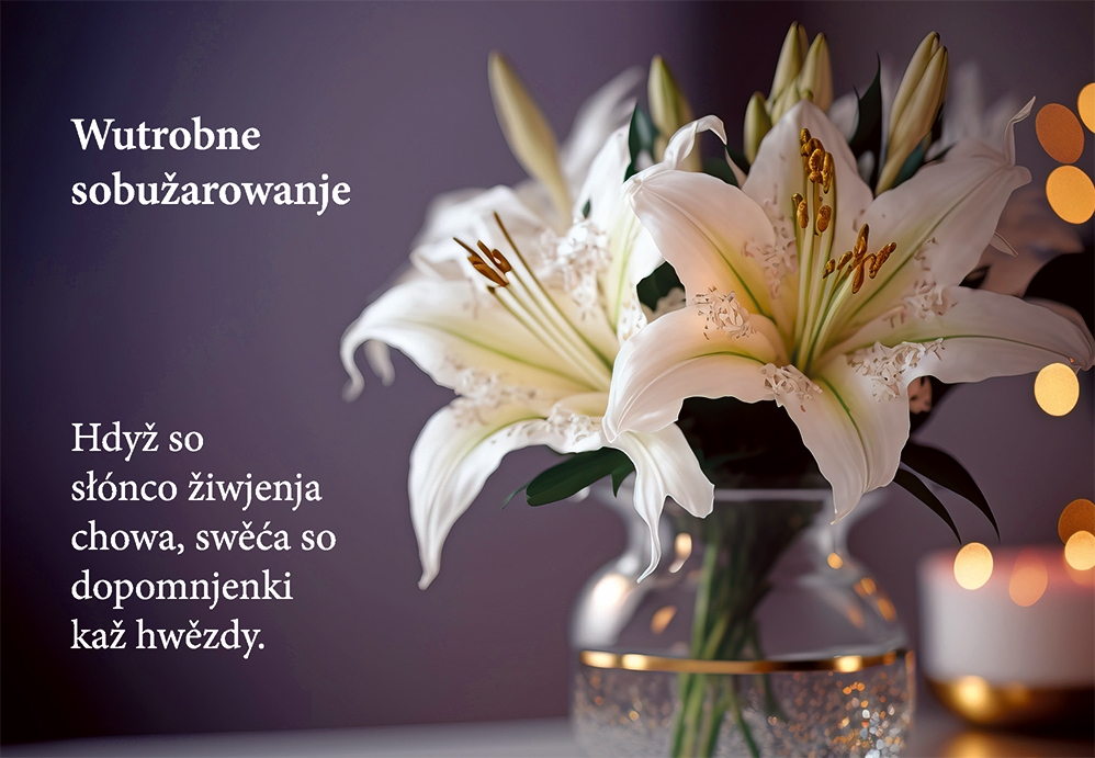 Žarowanska karta • Wutrobne sobužarowanje • lilija