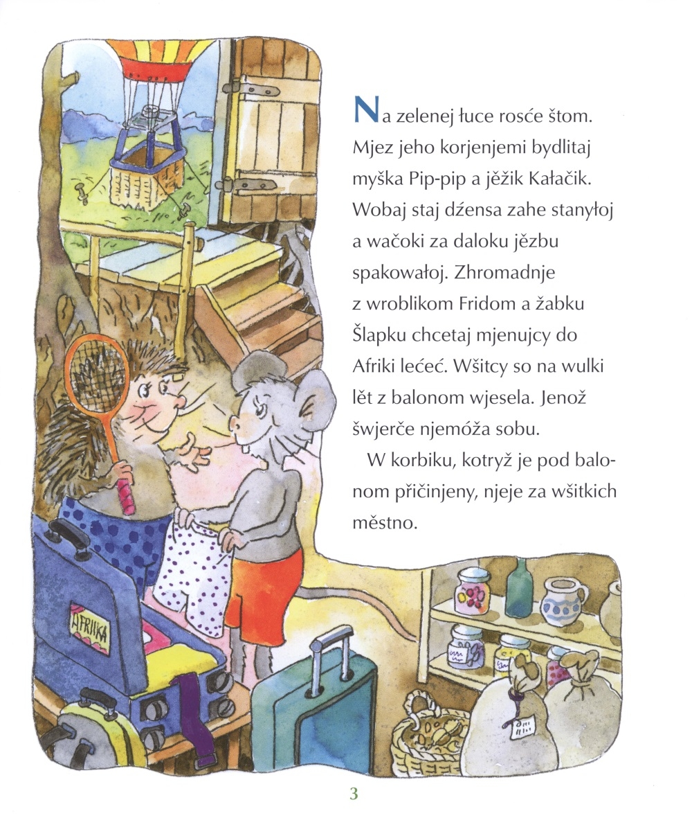 Kak su wroblik Frido a jeho přećeljo do Afriki lećeć chcyli