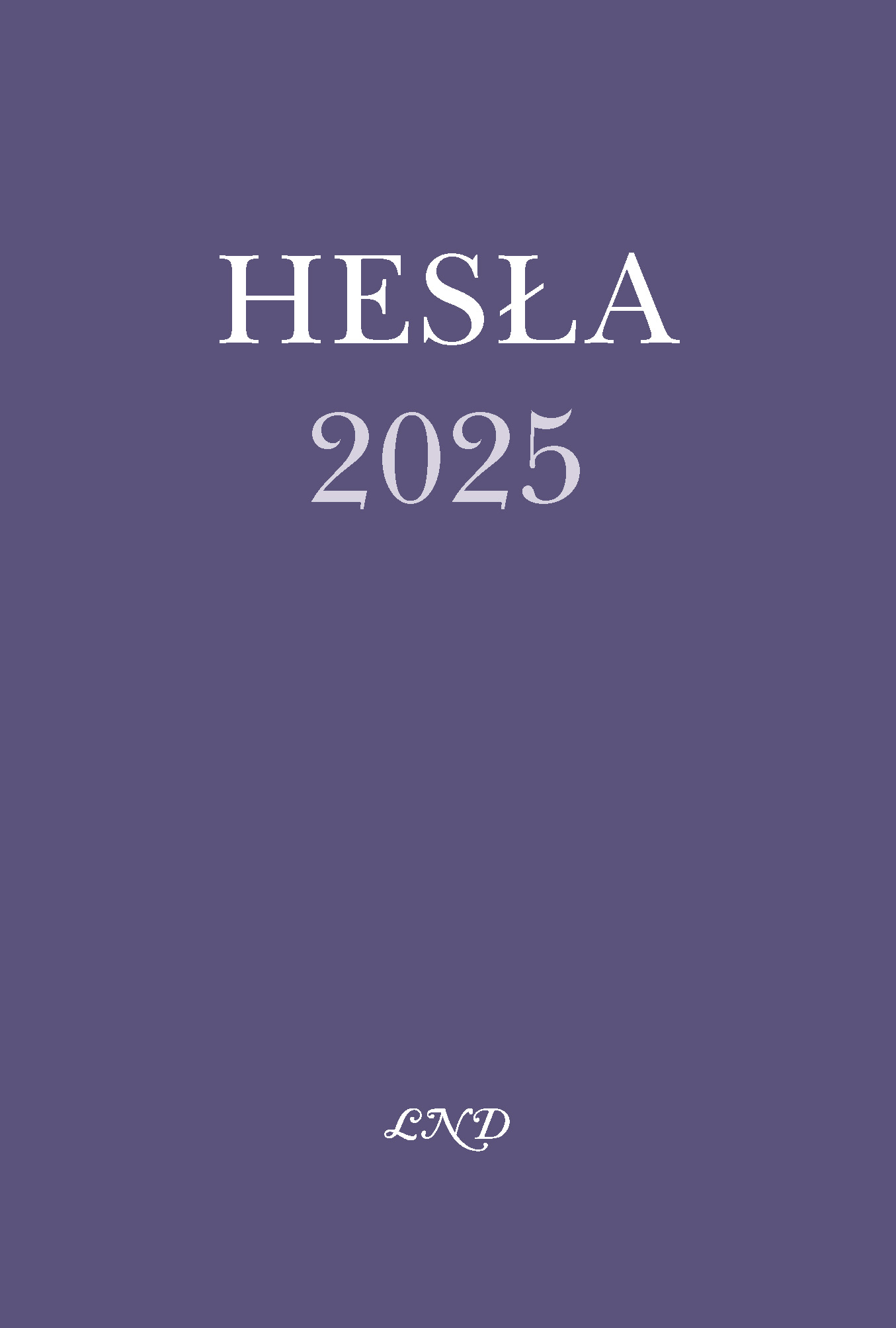 Hesła 2025