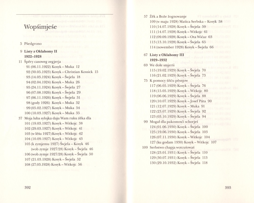 Spise, Cełkowny wudawk 8