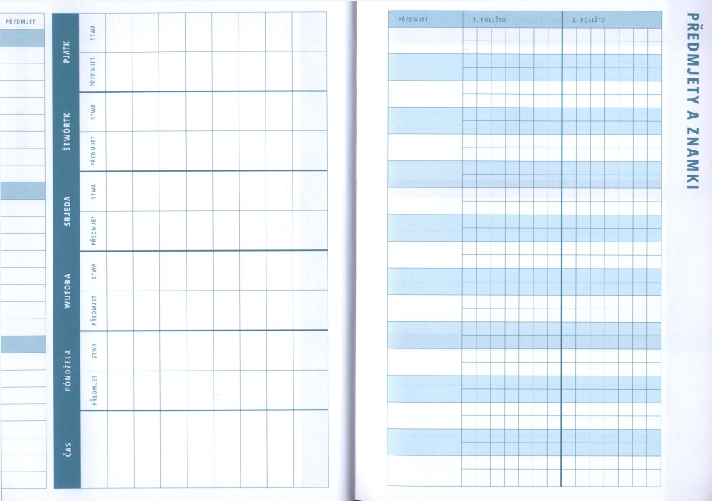 Šulerski dźenik • sowa ─ Hausaufgabenheft • Eule