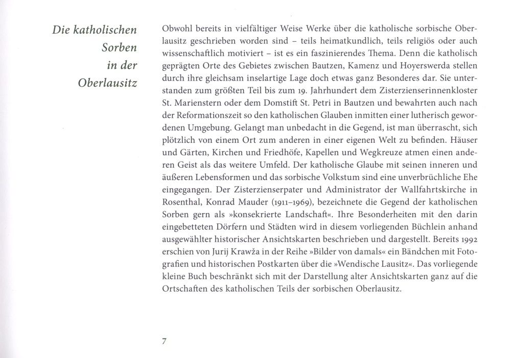 Die katholische Oberlausitz/Z katolskich serbskich wosadow 