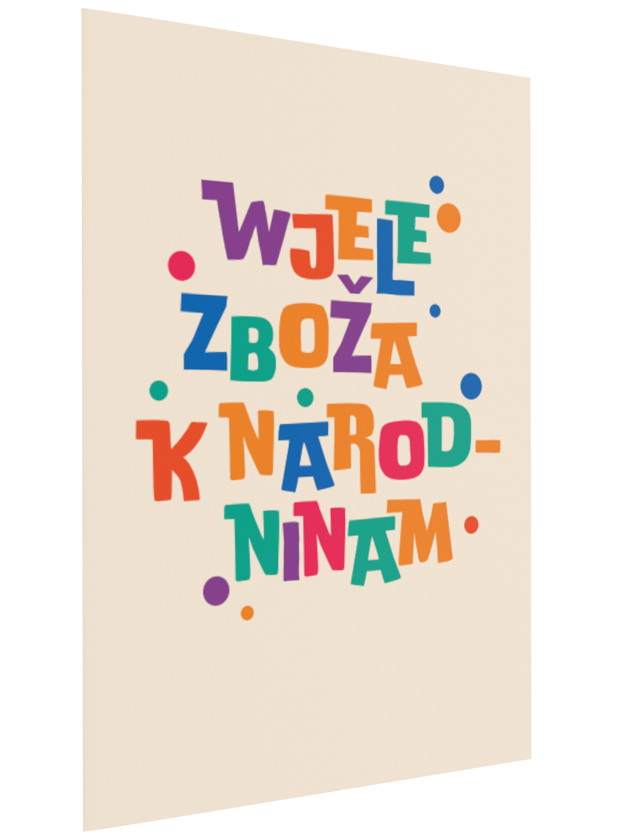 Zbožopřejna karta • Wjele zboža k narodninam